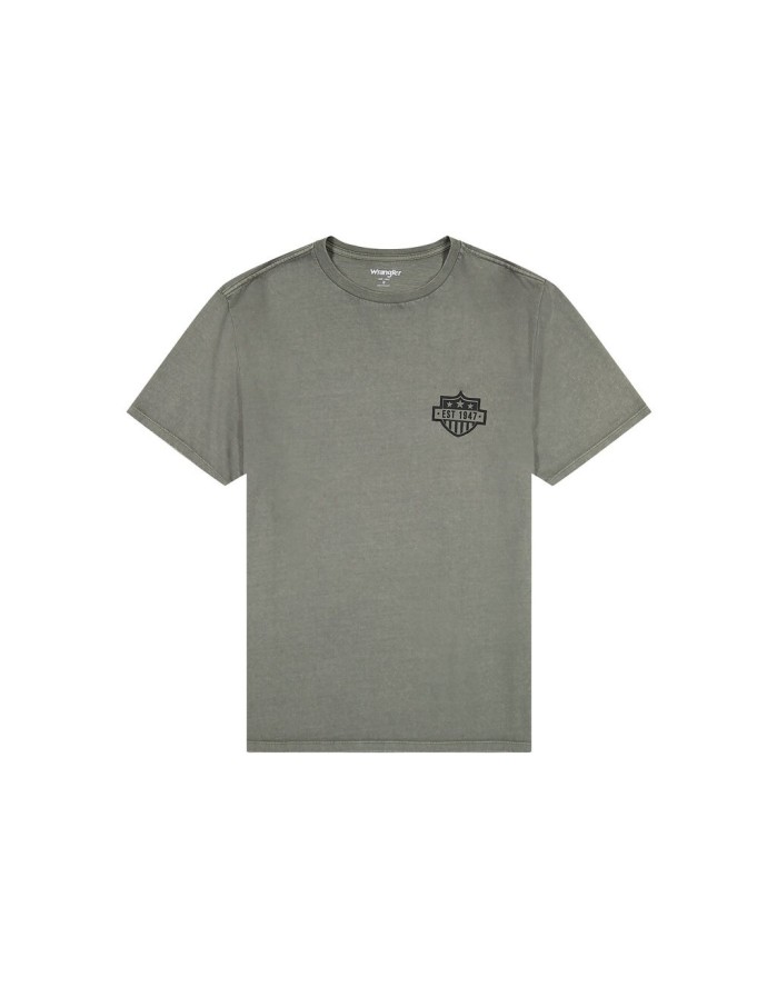 WRANGLER GRAPHIC TEE MĘSKA KOSZULKA T-SHIRT GUN METAL 112351232 W7CA018218