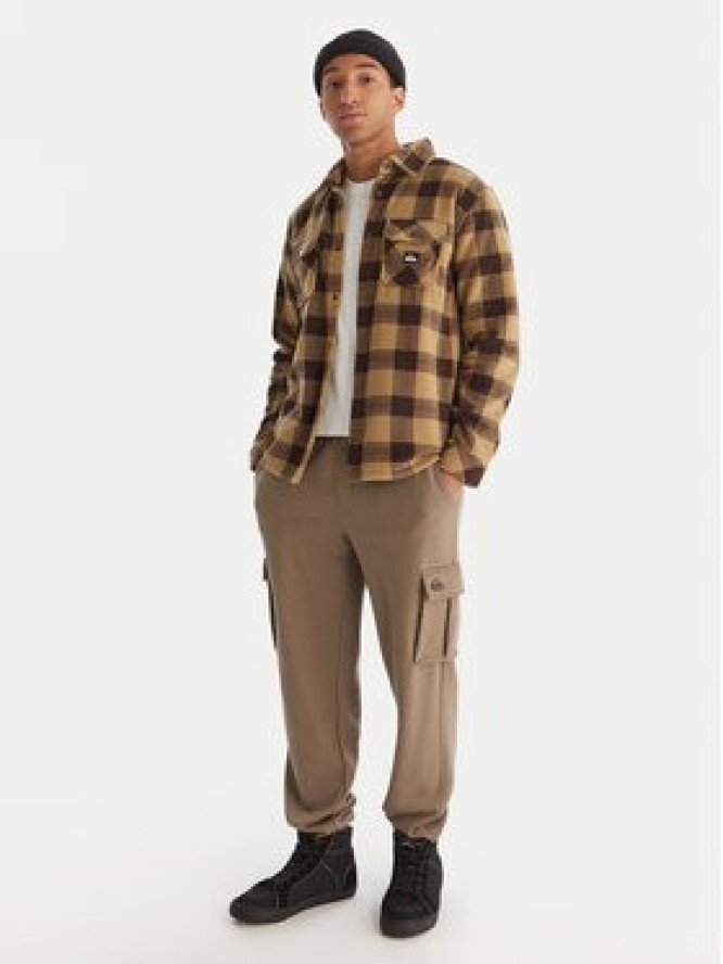 Quiksilver Spodnie dresowe Cargo Fleece EQYFB03401 Khaki Regular Fit