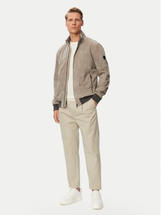 JOOP! Kurtka skórzana Cosmo 80100853 Szary Regular Fit