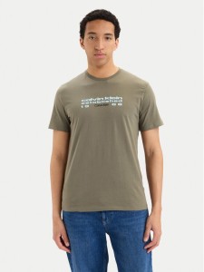 Calvin Klein Jeans T-Shirt SS 30s EU LV04RG800G Zielony ciemny Regular Fit