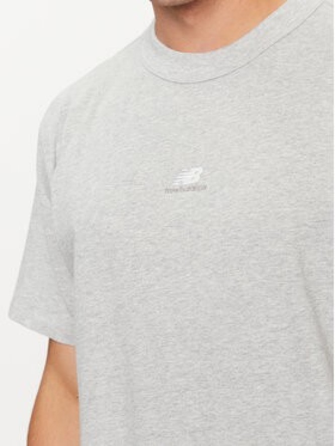 New Balance T-Shirt Athletics Remastered Graphic Cotton Jersey Short Sleeve T-shirt MT31504 Szary Regular Fit