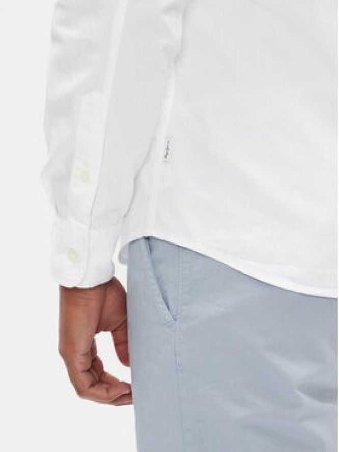 Pepe Jeans Koszula Phil PM308274 Biały Regular Fit