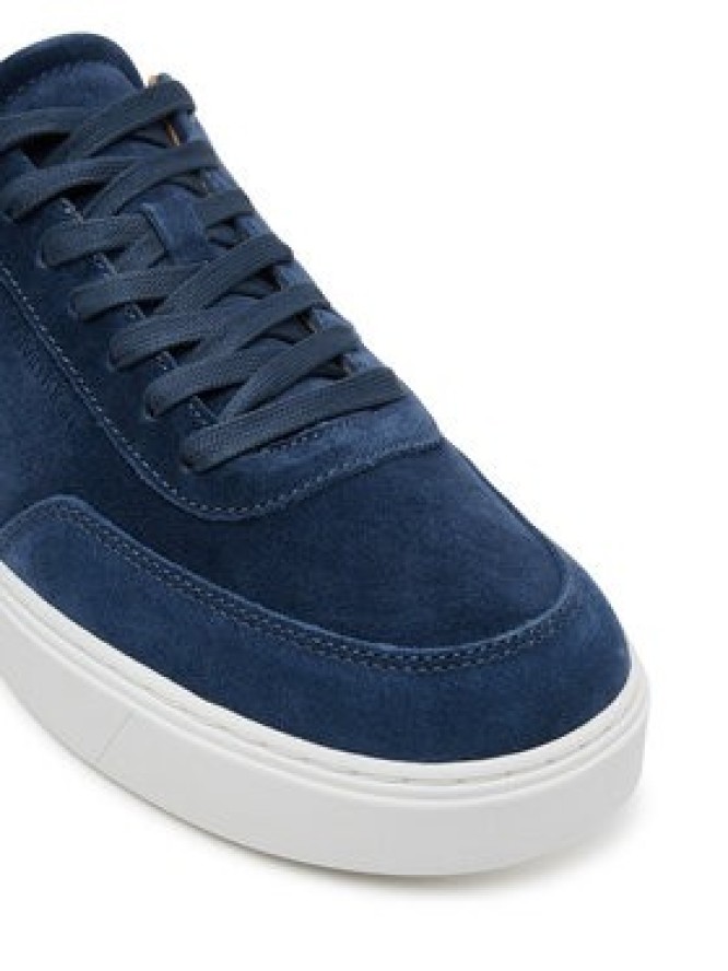 Calvin Klein Sneakersy Clean Cup Low Laceup Oxf Su HM0HM01880 Granatowy