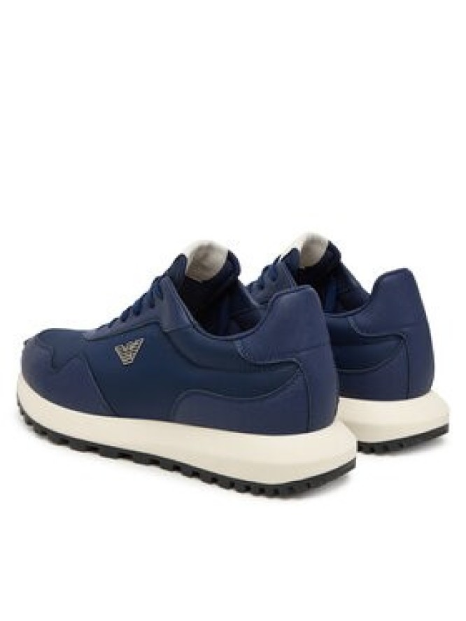 Emporio Armani Sneakersy EM003738 AF19532 MB371 Granatowy