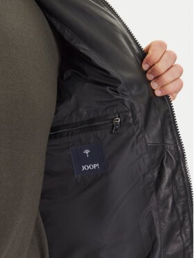 JOOP! Kurtka skórzana 17 Loman 80000852 Czarny Regular Fit