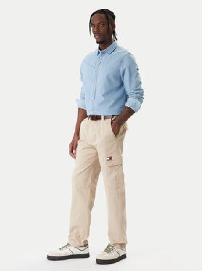 Tommy Jeans Spodnie materiałowe Sonny DM0DM22651 Beżowy Slim Fit