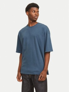 Jack & Jones T-Shirt Charge 12268270 Niebieski Oversize