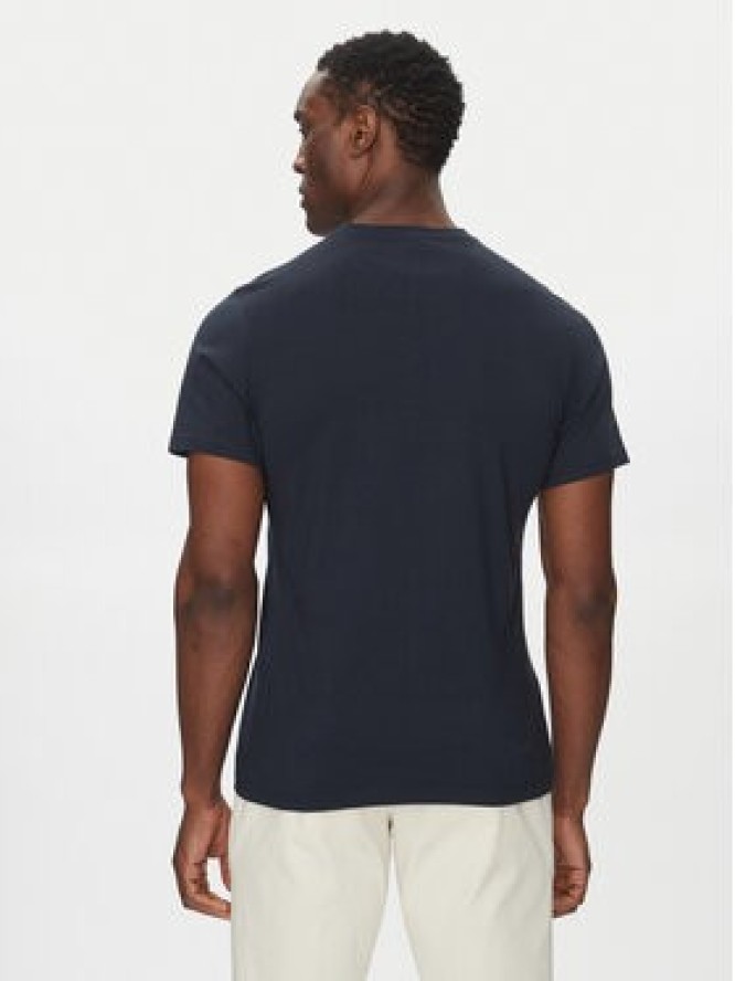 Barbour T-Shirt Tartan MTS0670NY31 Granatowy Tailored Fit
