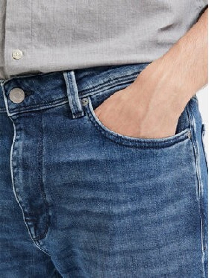 Selected Homme Jeansy Leon 16087777 Niebieski Slim Fit