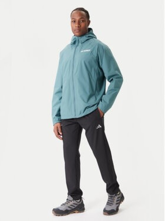 adidas Kurtka przeciwdeszczowa Terrex Multi 2L RAIN.RDY JL9774 Zielony Regular Fit