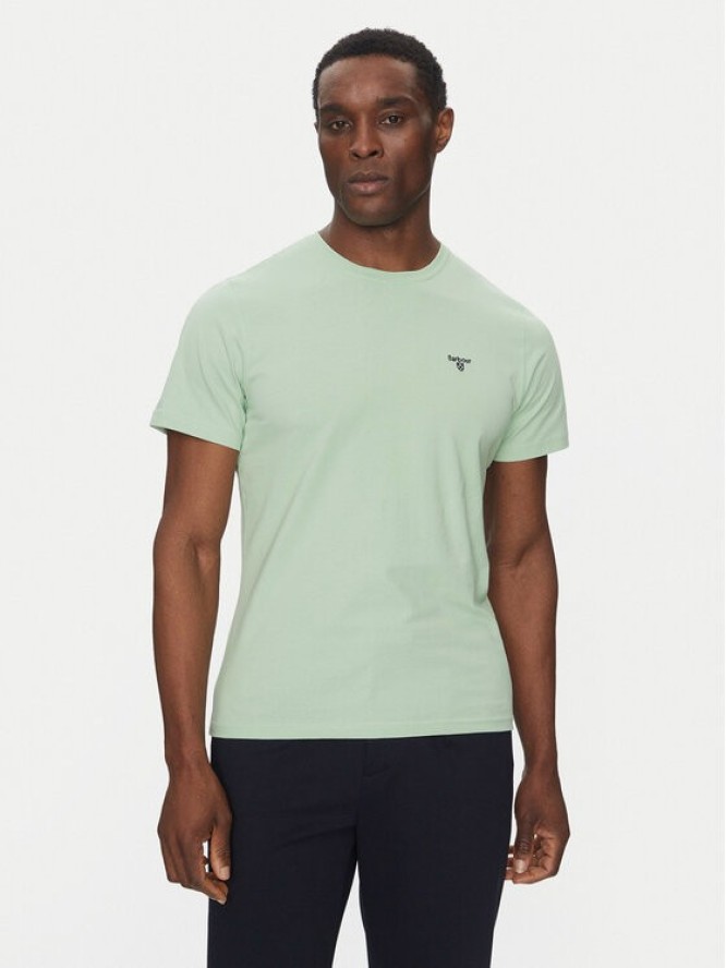 Barbour T-Shirt Essential Sports MTS0331GN45 Zielony Tailored Fit