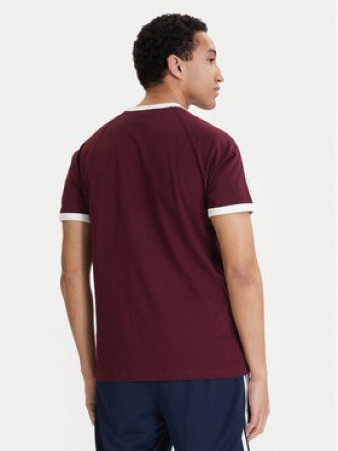 adidas T-Shirt 3-Stripes KQ9639 Bordowy Regular Fit