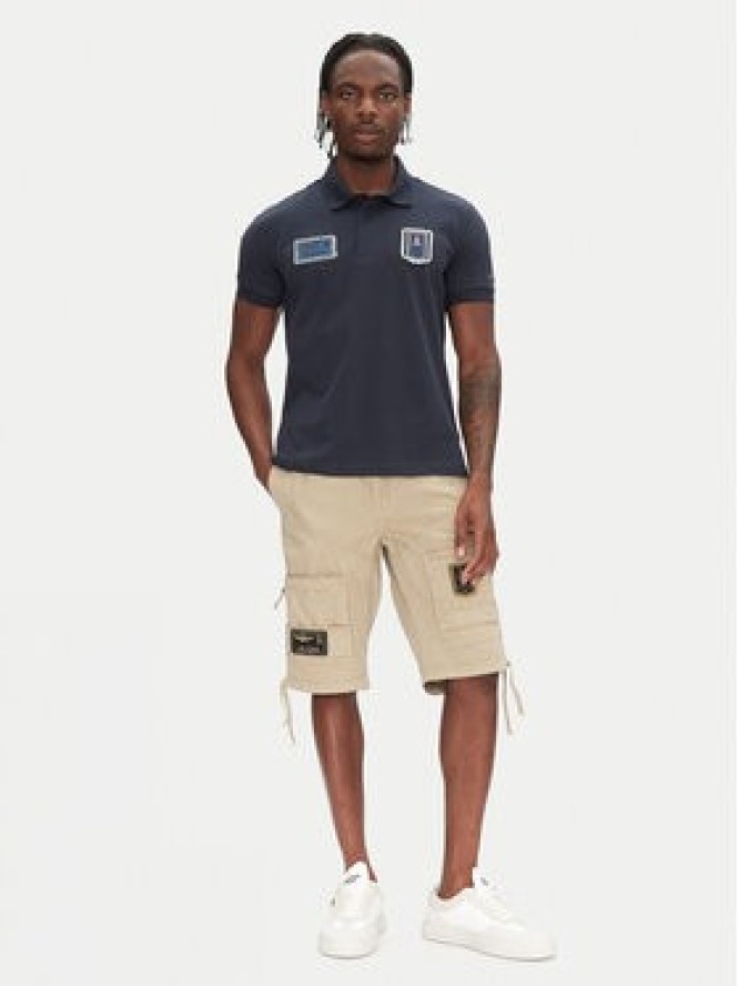 Aeronautica Militare Szorty materiałowe 251BE041CT1122 Beżowy Regular Fit