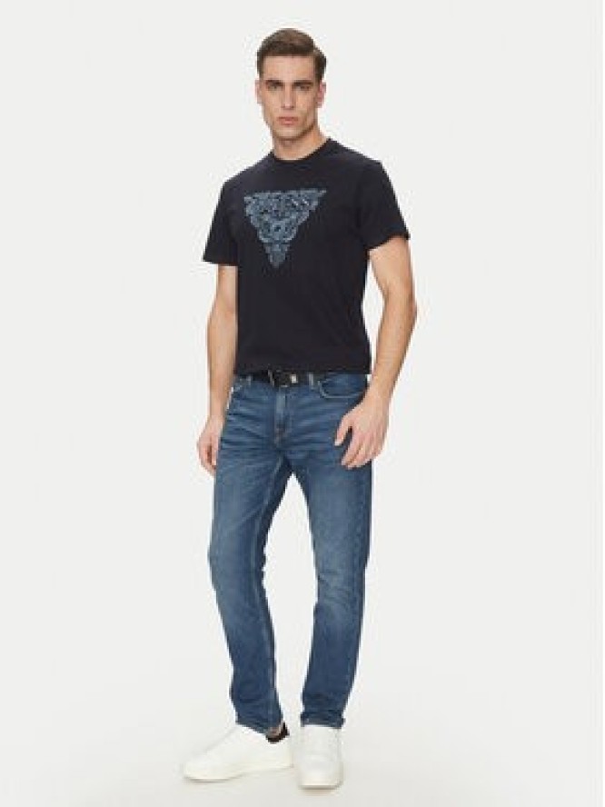 Guess T-Shirt M5GI16 K8FQ4 Granatowy Regular Fit