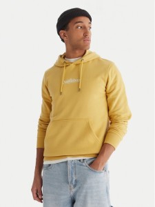 Quiksilver Bluza Screen Fleece Fineline EQYFT05136 Żółty Regular Fit
