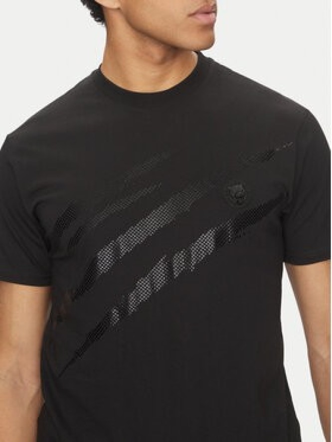 Plein Sport T-Shirt SAEC MTK8008 STE001N Czarny Regular Fit
