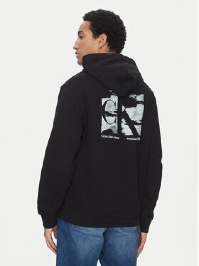 Calvin Klein Jeans Bluza Big Box Logo J30J325490 Czarny Regular Fit