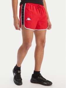 Kappa Szorty kąpielowe Banda Cali 304S6G0 Czerwony Regular Fit