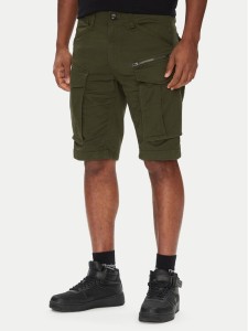 G-Star Raw Szorty materiałowe Rovic Zip D26214-5126 6059 Khaki Relaxed Fit