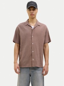 Jack & Jones Koszula Luke 12255781 Brązowy Relaxed Fit