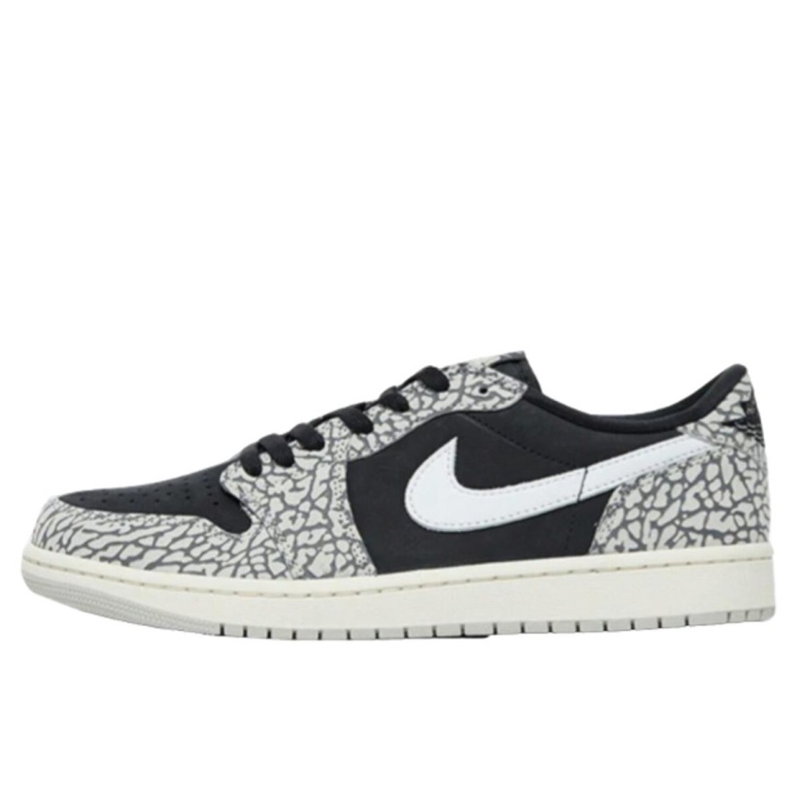 Buty do chodzenia dla dorosłych Air Jordan 1 Retro Low OG Black Cement