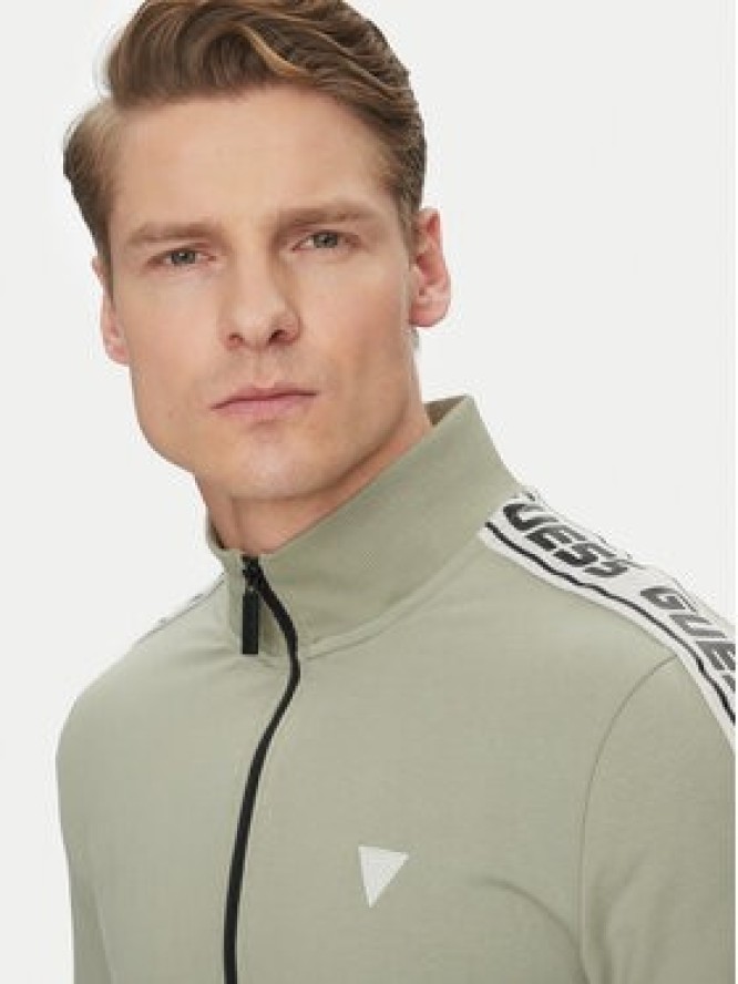 Guess Bluza Z2YQ12 K6ZS1 Zielony Regular Fit