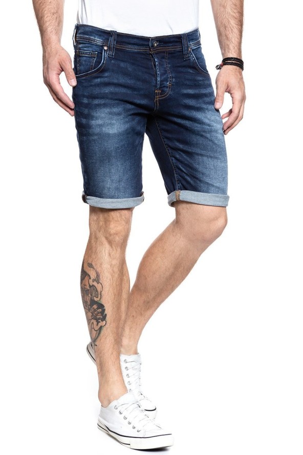 SPODENKI MĘSKIE MUSTANG Chicago Short DENIM BLUE 1007113 5000 923