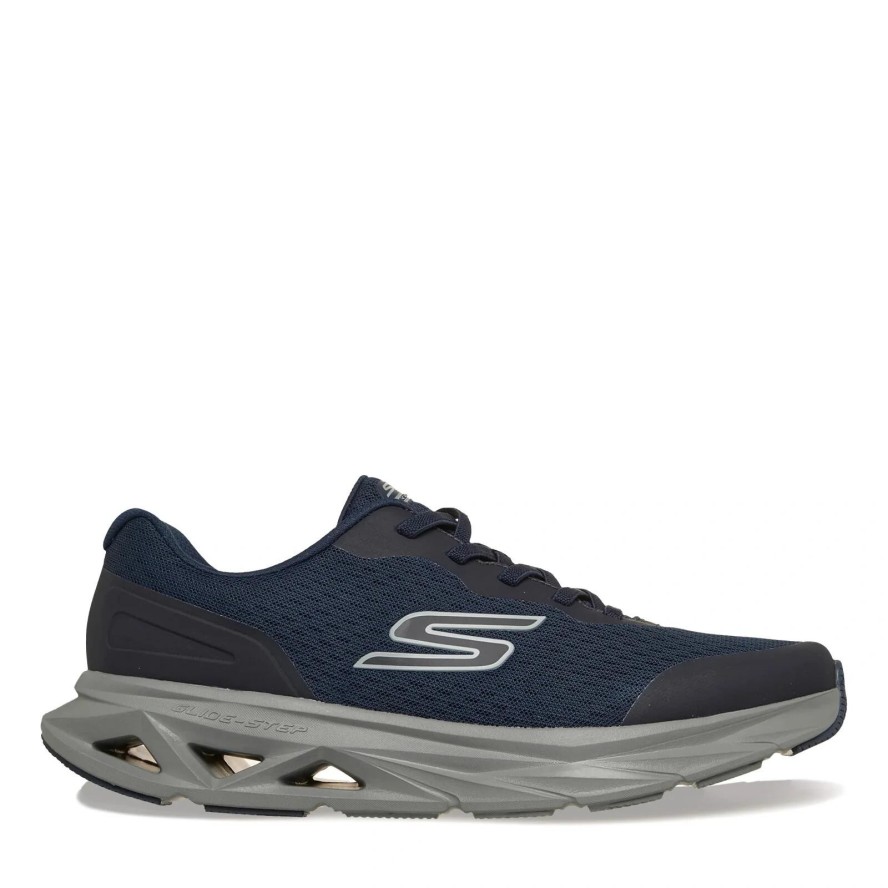 Skechers buty męskie sneakersy Glide-Step Vortex wygodne granatowe (221041/NVY)
