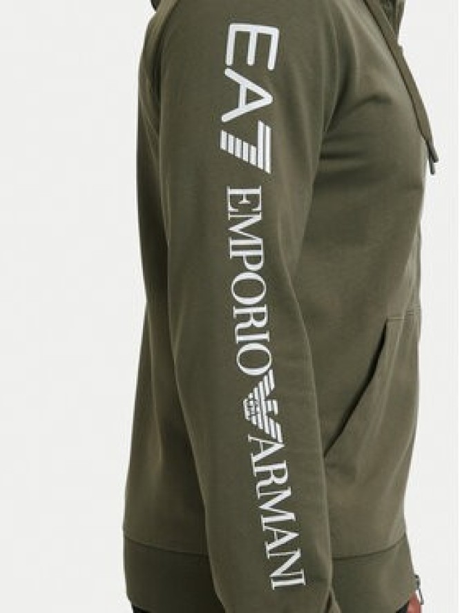 EA7 Emporio Armani Bluza 7M000568 AF13512 U7014 Zielony ciemny Regular Fit