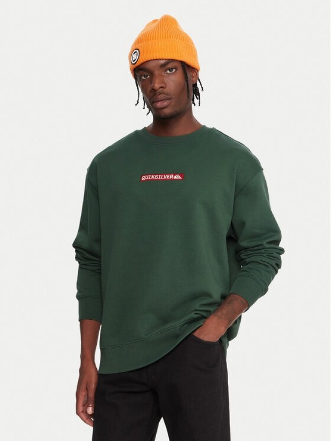 Quiksilver Bluza Dna EQYFT05120 Zielony Oversize