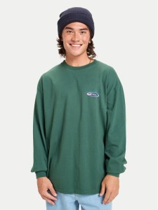 Quiksilver Longsleeve Hw Hollow Coves EQYZT08202 Zielony Comfort Fit