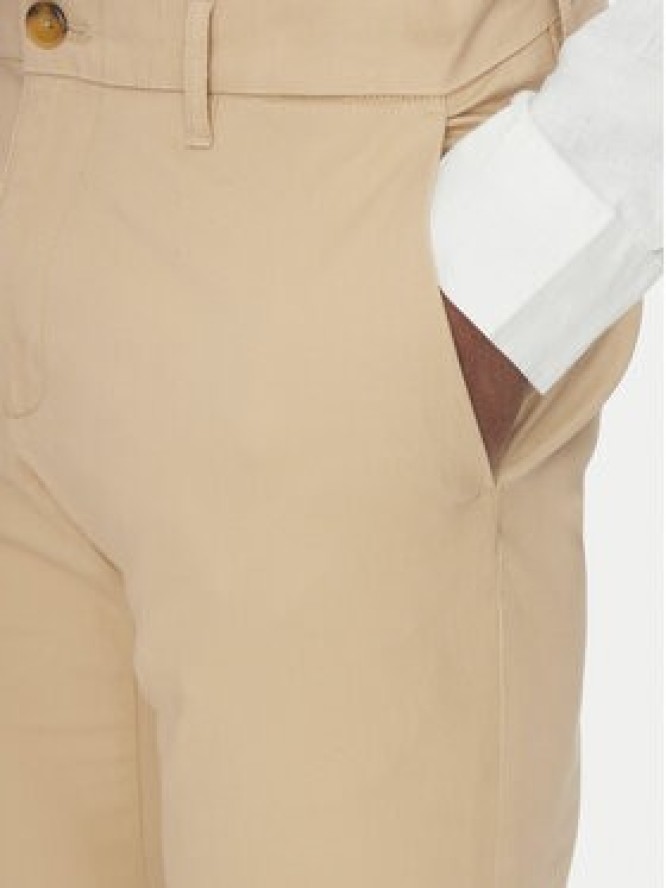 Michael Kors Chinosy CS4301KDR2 Beżowy Slim Fit