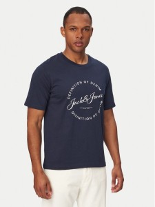 Jack & Jones T-Shirt Grayson 12288377 Niebieski Regular Fit