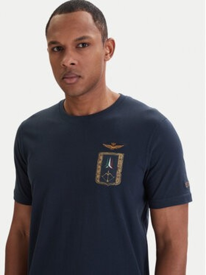 Aeronautica Militare T-Shirt 261TS2534UJ00641 Granatowy Regular Fit