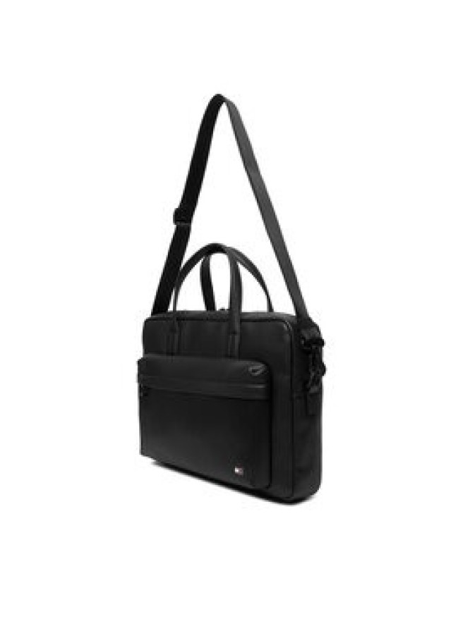 Tommy Hilfiger Torba na laptopa Th Flag Computer Bag AM0AM13989 Czarny