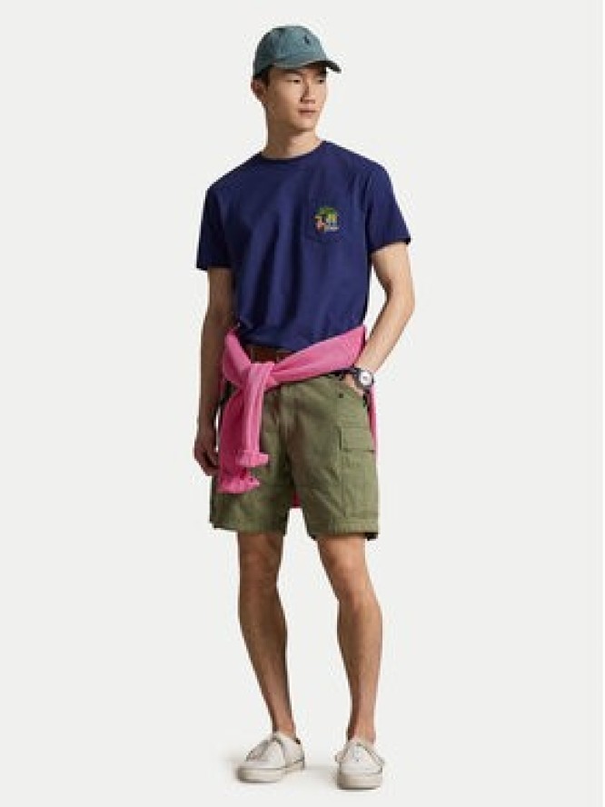 Polo Ralph Lauren T-Shirt 710B14586001 Granatowy Classic Fit