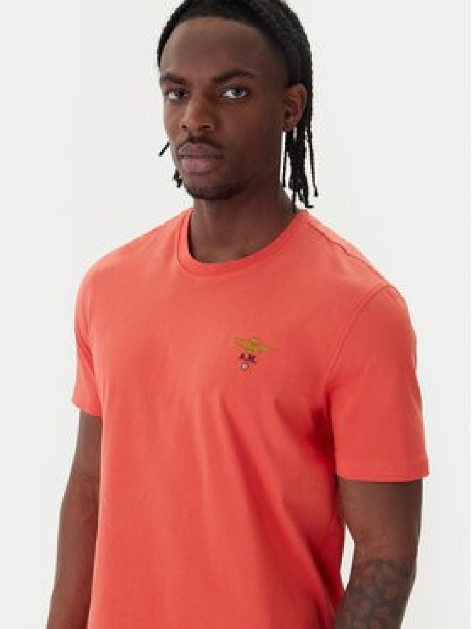 Aeronautica Militare T-Shirt 261TS1580UJ00372 Pomarańczowy Regular Fit