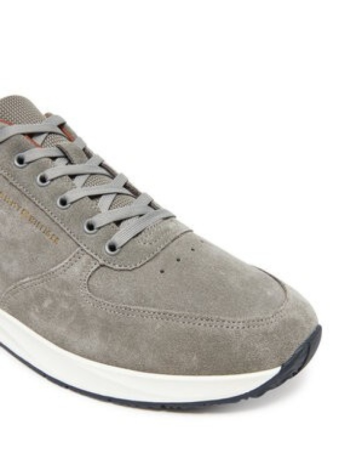 Tommy Hilfiger Sneakersy Premium Suede Hybrid FM0FM05690 Szary