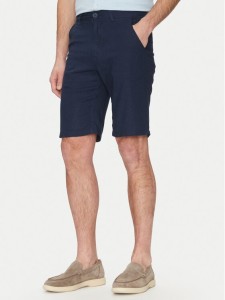 Blend Szorty materiałowe 20717870 Granatowy Regular Fit