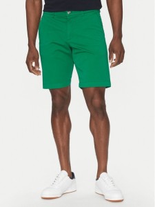 Hechter Paris Szorty materiałowe 26664 151365 Zielony Regular Fit