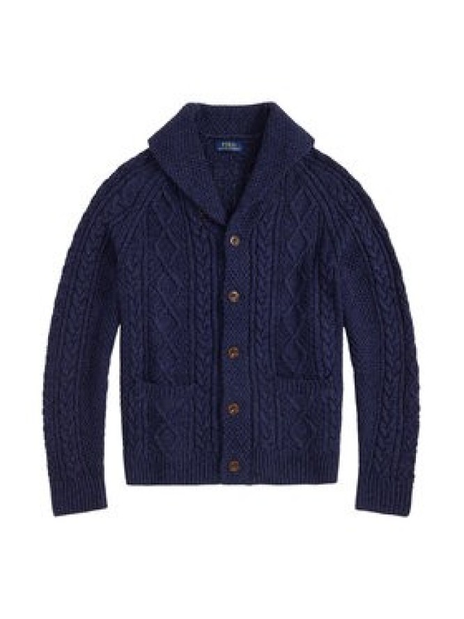 Polo Ralph Lauren Kardigan 710P02704001 Granatowy Regular Fit