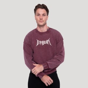 Bluza męska fitness oversize bez kaptura Spike