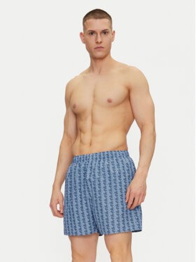 Lacoste Szorty kąpielowe MH9086 Niebieski Regular Fit