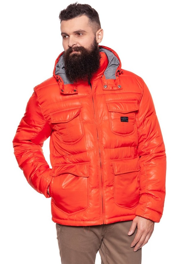KURTKA ZIMOWA LEE LOCO PUFFA LAVA RED L87NWSAF