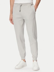 BOSS Spodnie dresowe Structure 50540577 Szary Regular Fit