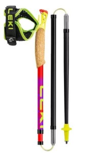 Kije trekkingowe Leki UltraTrail FX.One Czerwony/Fioletowy/Neonowy Żółty