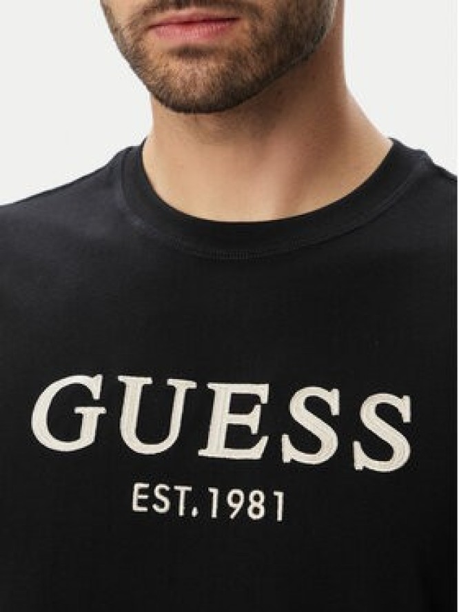 Guess T-Shirt M6YI41 K4227 Czarny Regular Fit