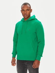 Tommy Hilfiger Bluza Essential MW0MW37235 Zielony Regular Fit