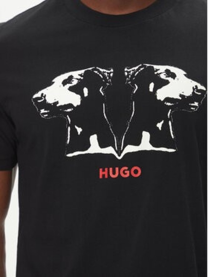HUGO T-Shirt Dobero 50542734 Czarny Regular Fit