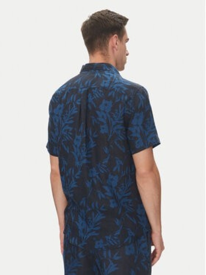 Tommy Hilfiger Koszula Tropical MW0MW38586 Granatowy Regular Fit